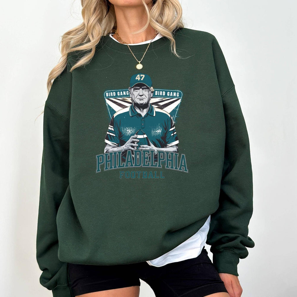 Donald Trump Bird Gang Philly Football Fan Sweatshirt