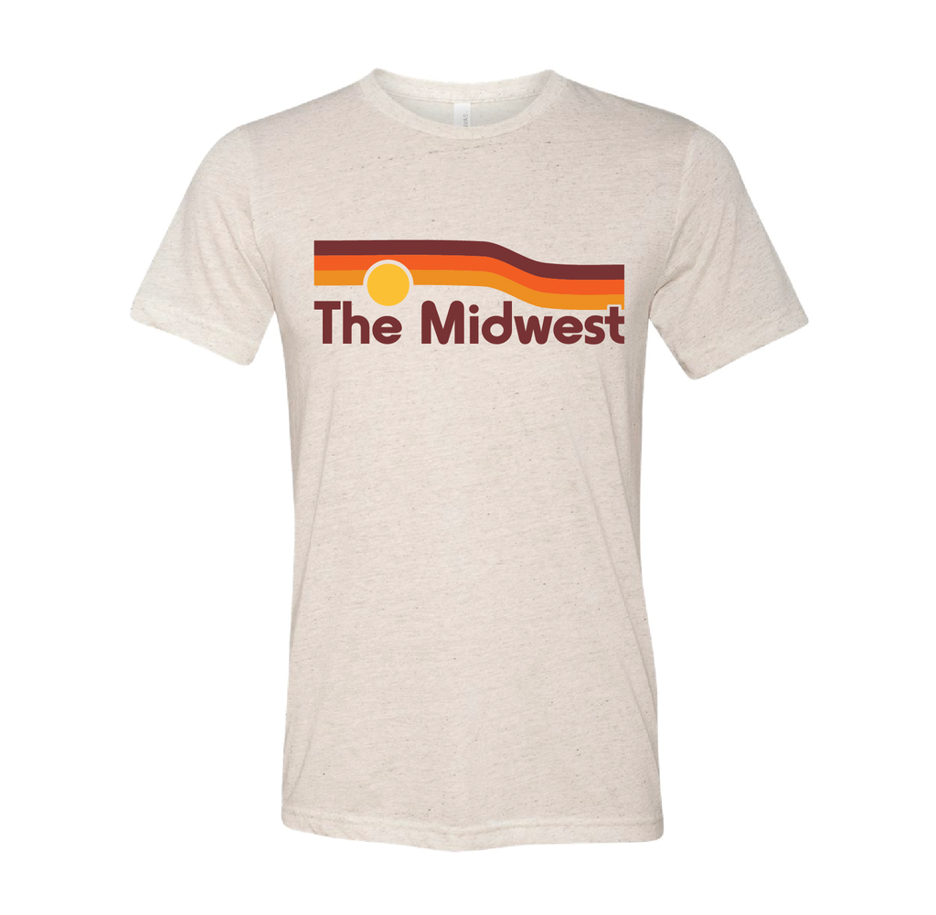 Custom Wavy Sunset Tee