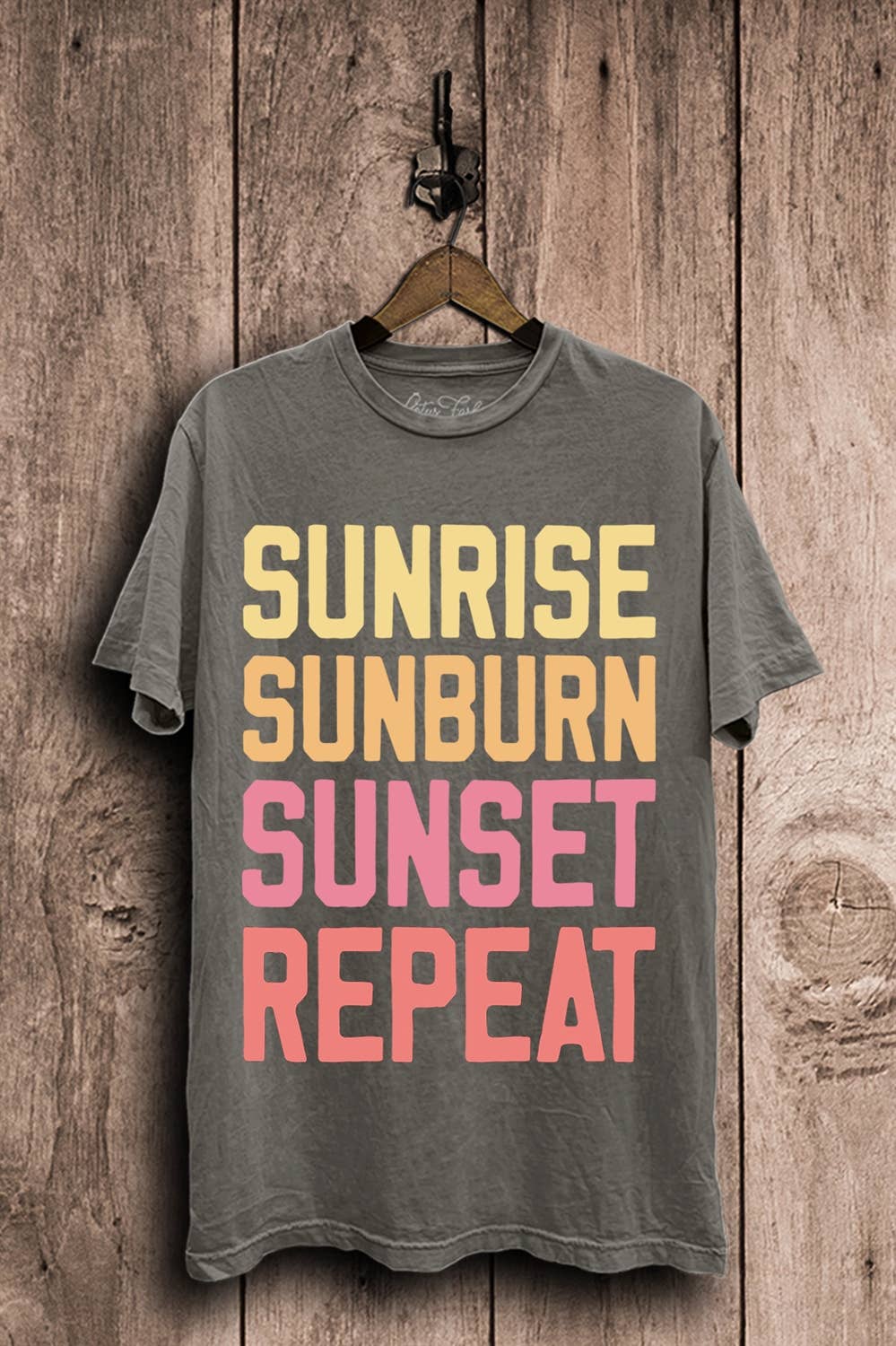 Sunrise Sunburn Sunset Repeat Graphic Top
