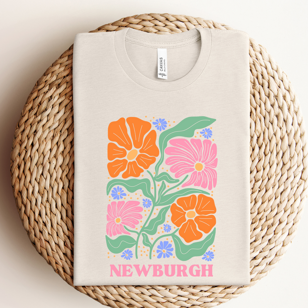Custom City Floral Graphic Tee