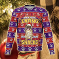 Adorable Pug Snacks 3D All Over Print Ugly Christmas Sweater