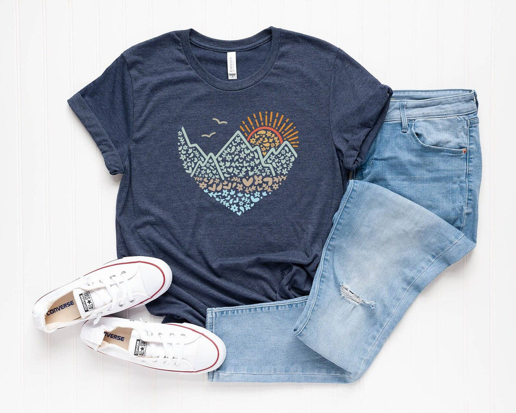 Mountains Heart T-Shirts