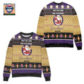 Aint No Laws When Youre Drinking Crown Royal With Claus Ugly Christmas Sweater Yellow