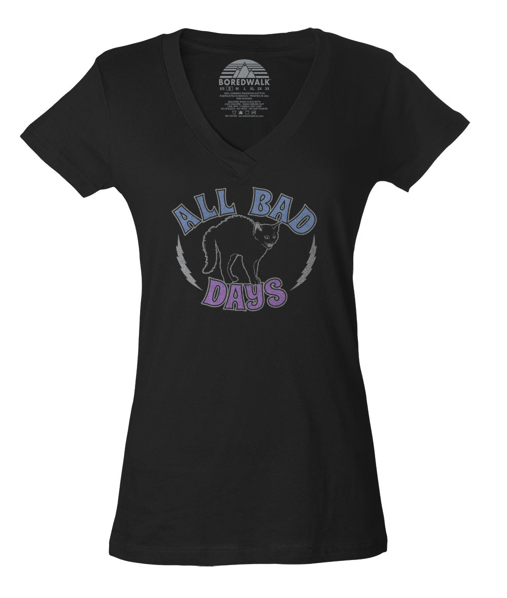 Women's All Bad Days Vneck T-Shirt