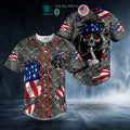BEST American Flag Grim Reaper Shh Red Eyes Skull Baseball Shirt
