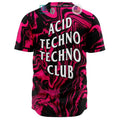 BEST Anti Techno Techno Club pink black Baseball Jersey