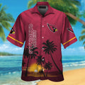 Arizona Cardinals Exclusive Design Hawaiian Tropical Short Sleeve Shirt
