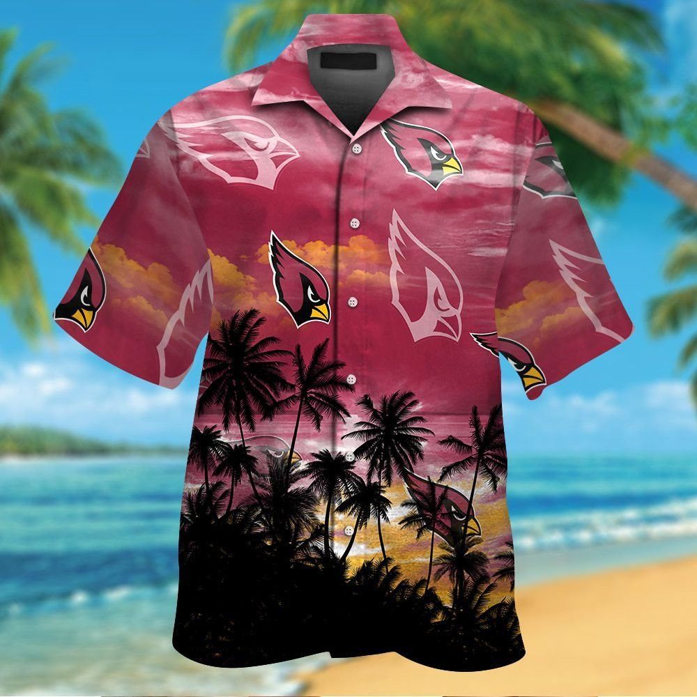 Arizona Cardinals Hawaiian Design Tropical Short Sleeve Exclusive Shirt