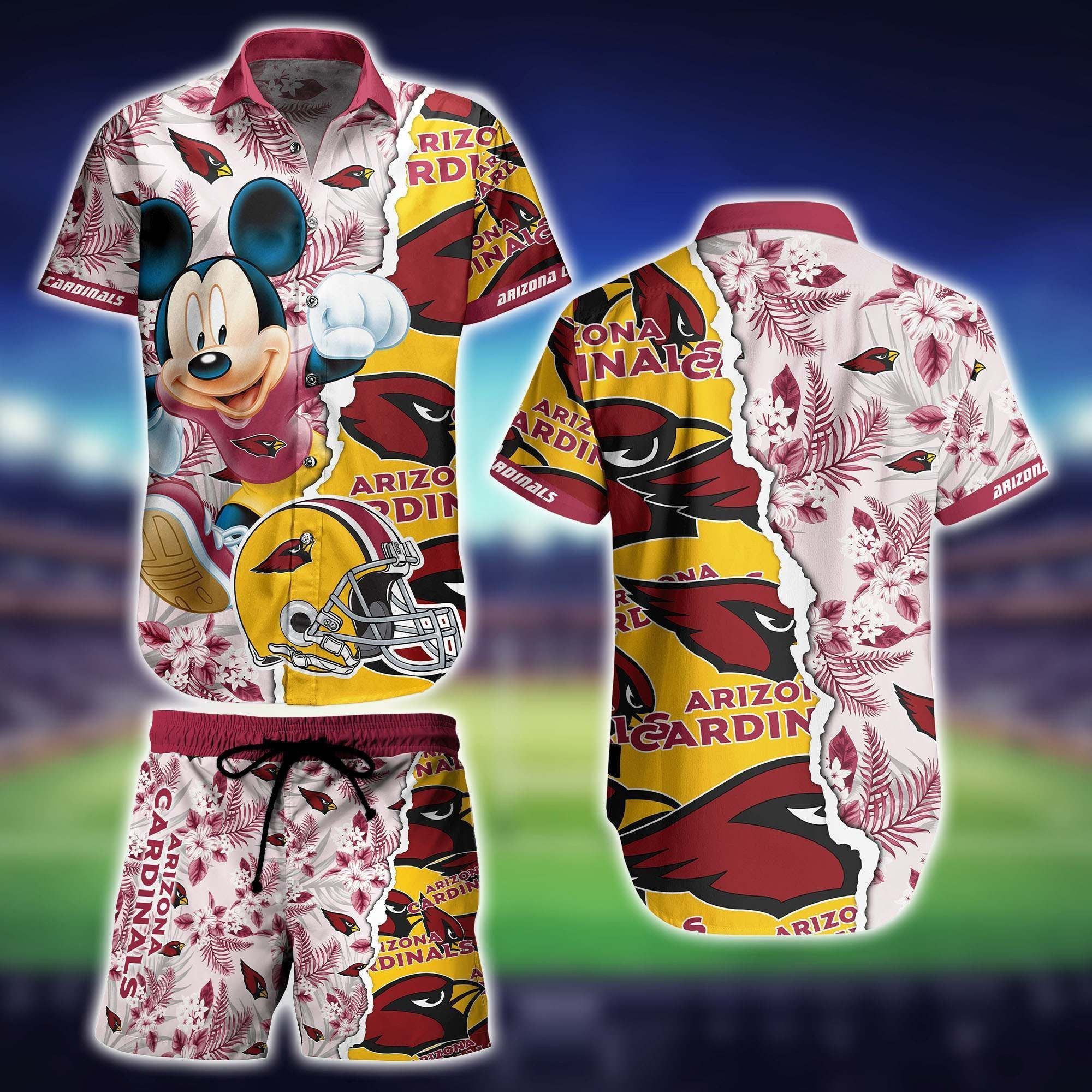 Arizona Cardinals Hawaiian Gear Collection Shirt Short