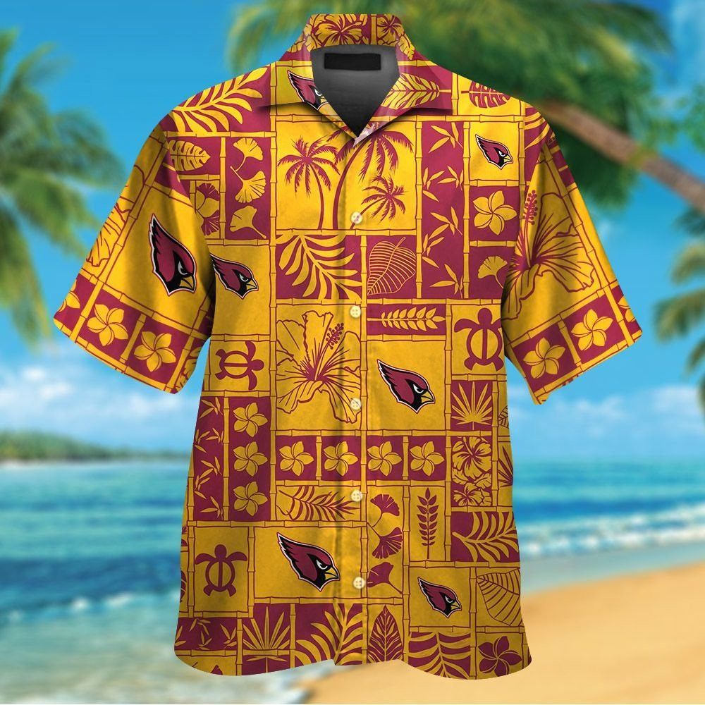 Arizona Cardinals Short Sleeve Hawaiian Shirt Tropical Exclusive Design