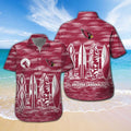 Arizona Cardinals Tropical Hawaiian Short Sleeve Shirt