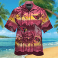 Arizona Cardinals Tropical Short Sleeve Hawaiian Shirt