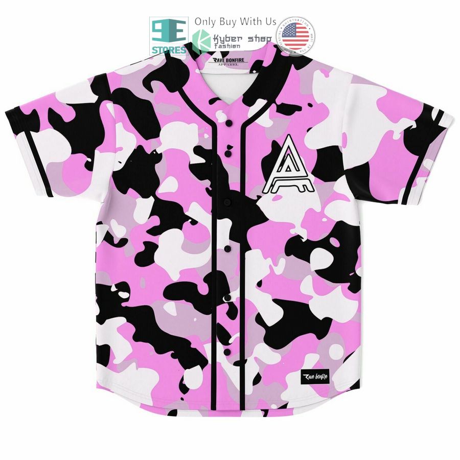 BEST Armnhmr 13 pink camo Baseball Jersey