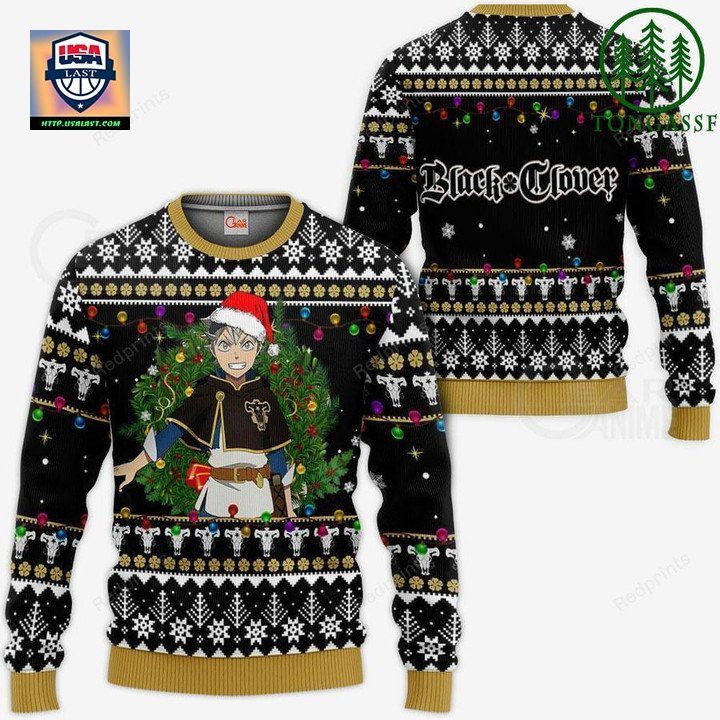 Asta Ugly Christmas Sweater And Hoodie Black Clover Anime Xmas Gift