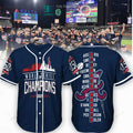 BEST Atlanta Braves 2021 World Series Champions Baseball Jersey