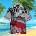 Atlanta Falcons Button Up Hawaiian Short Sleeve Tropical Shirt