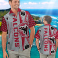 Atlanta Falcons Hawaiian Short Sleeve Tropical Shirt Button Up