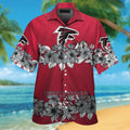 Atlanta Falcons Hawaiian Short Sleeve Tropical Shirt Button Up Elegance