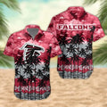 Atlanta Falcons Palm Trees Sunset Hawaiian Shirt