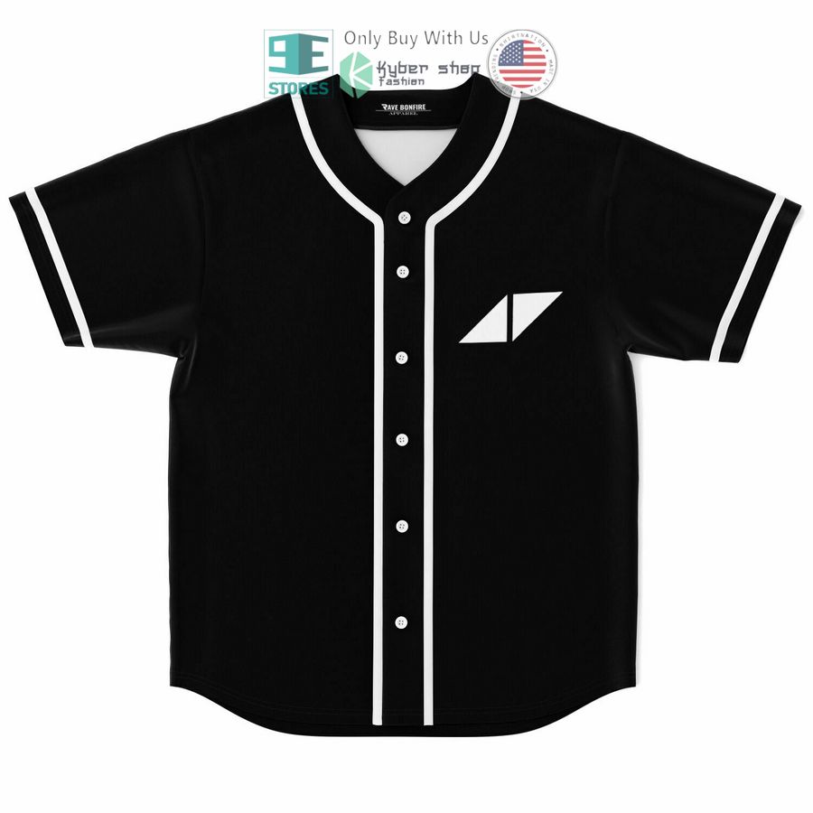 BEST Avicii logo black Baseball Jersey