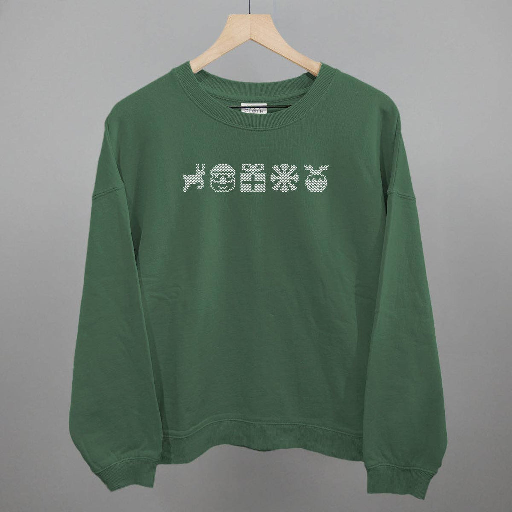Holiday Icons Sweater Font
