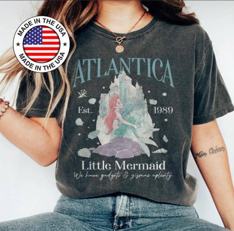 Vintage 90s Little Mermaid Shirt - Atlantica Graphic Tee