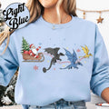 Fantasy Dragon Rider Holiday Crewneck Sweater