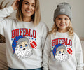 Buffalo Football Christmas Santa Sweatshirt
