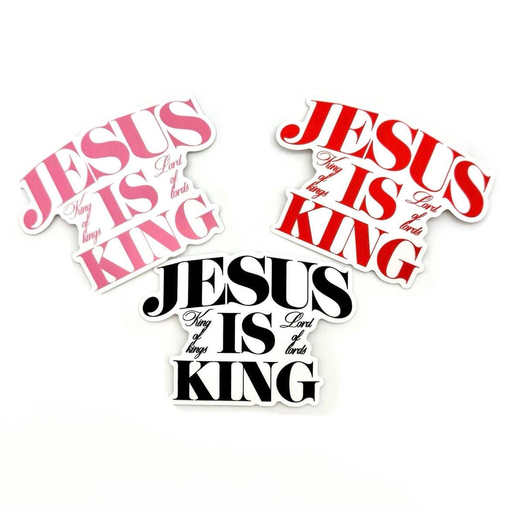 Jesus Is King Stickers