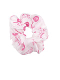 SCR-24-GGO White/Pink Scrunchies