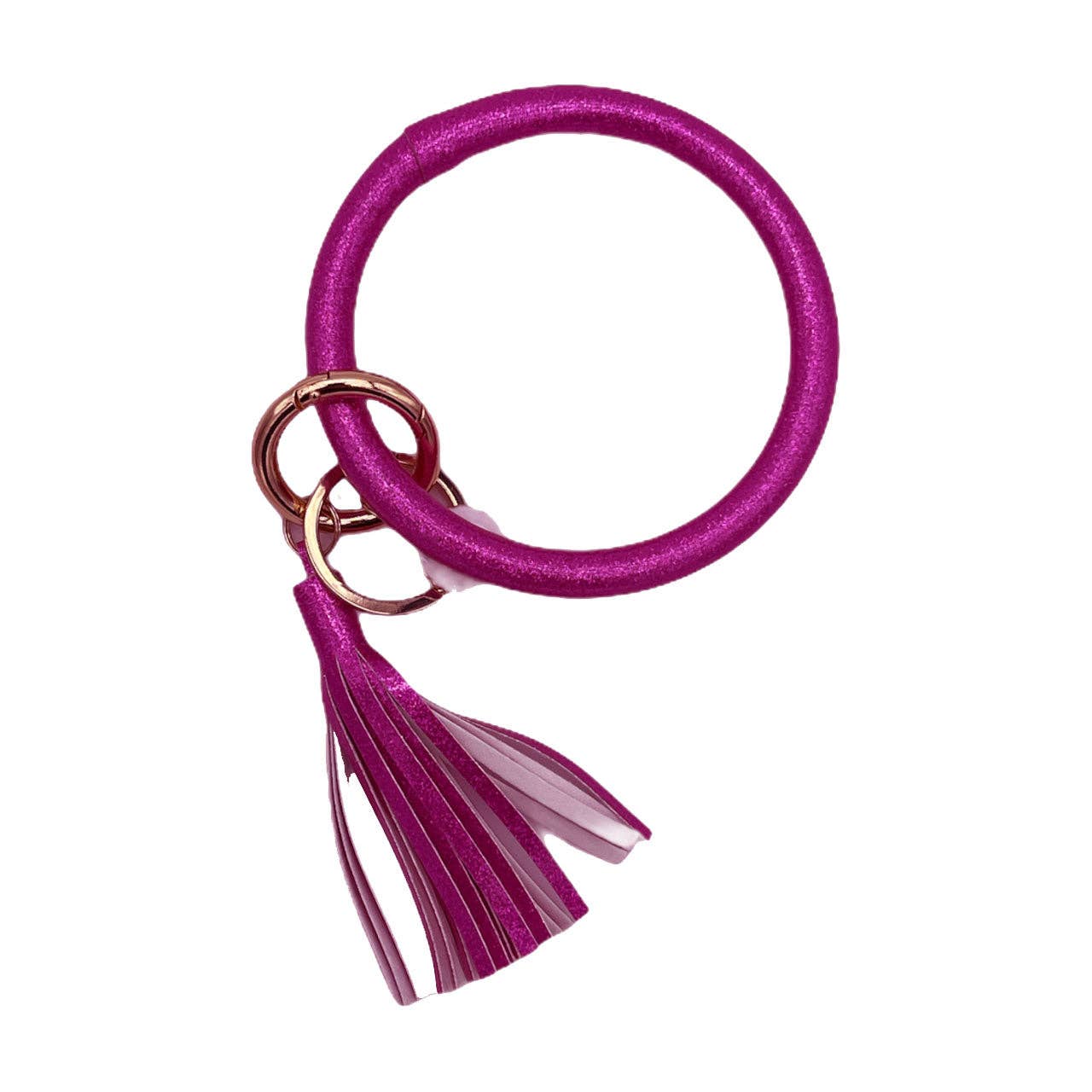 KC-8845 Glitter Pink Wristlet Key Chain