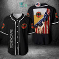 BEST Bacardi Beer United States Flag black Baseball Jersey