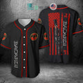 BEST Bacardi United States Flag black red Baseball Jersey