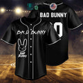 BEST Bad Bunny Black Baseball Jersey