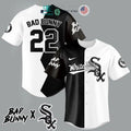 BEST Bad Bunny and Boston Red Soand Baseball Jersey