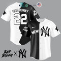 BEST Bad Bunny and New York Yankees Baseball Jersey