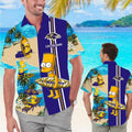Baltimore Ravens Simpsons Name Personalized Short Sleeve Tropical Hawaiian Shirt