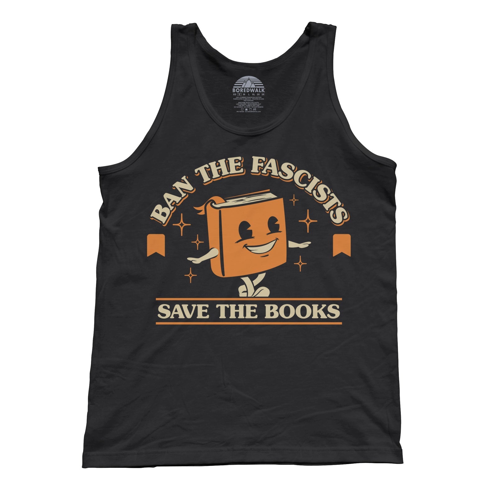 Unisex Ban The Fascists Save The Books Tank Top