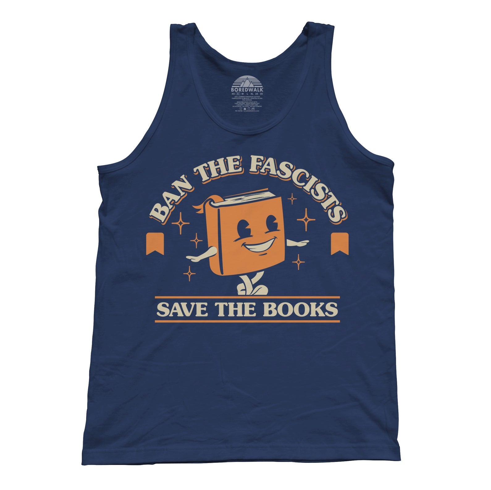 Unisex Ban The Fascists Save The Books Tank Top