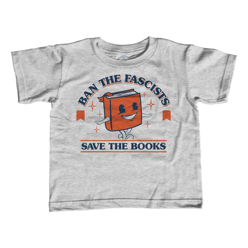 Boy's Ban The Fascists Save The Books T-Shirt