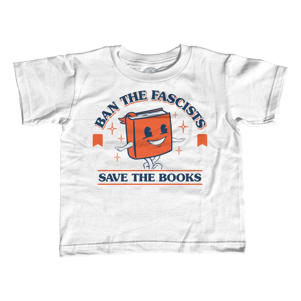 Boy's Ban The Fascists Save The Books T-Shirt