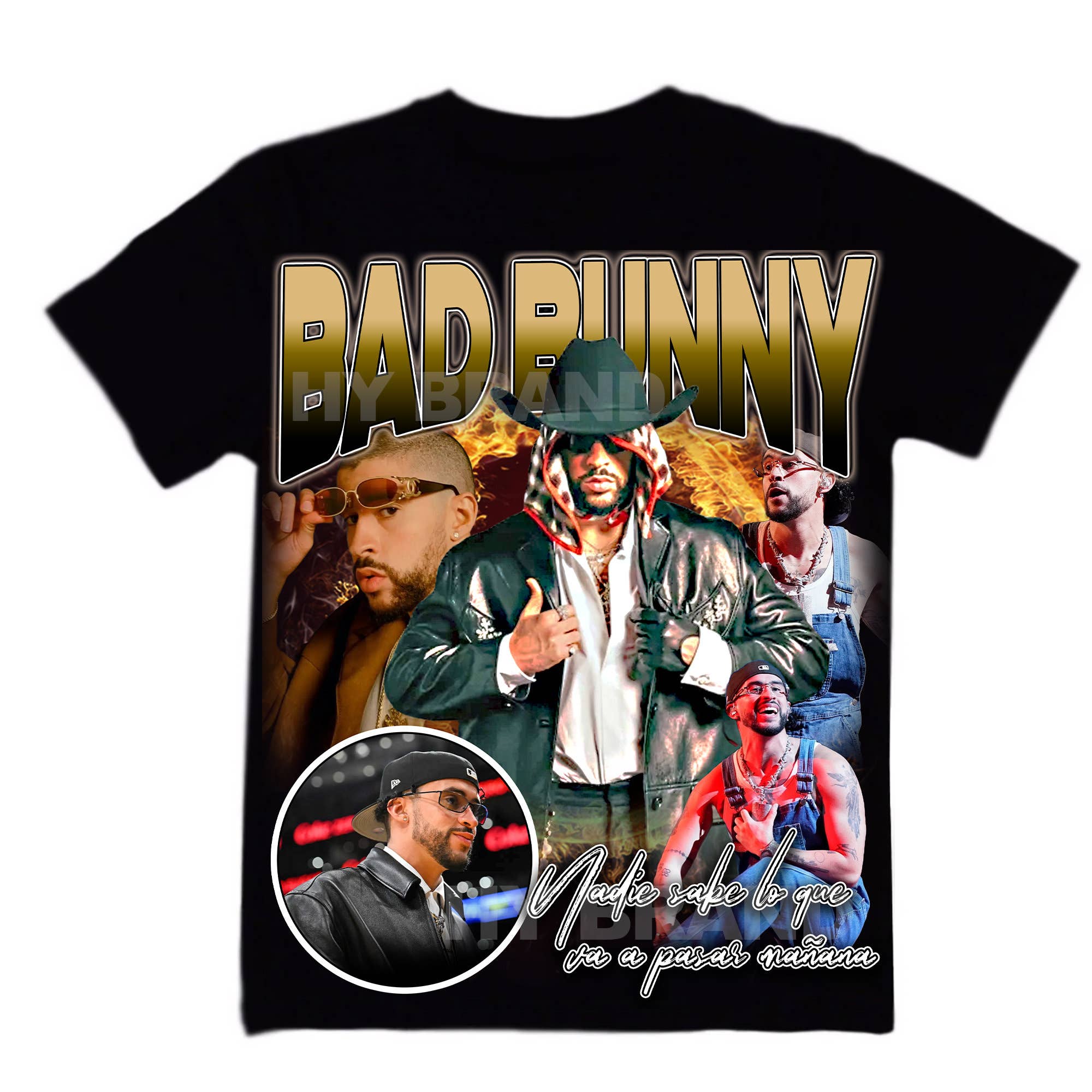 Bad Bunny Retro 90s Vintage Bootleg Tee Ready To Print
