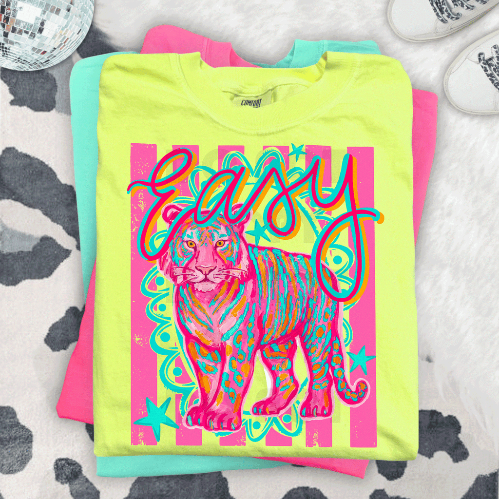 Colorful Easy Tiger Tee
