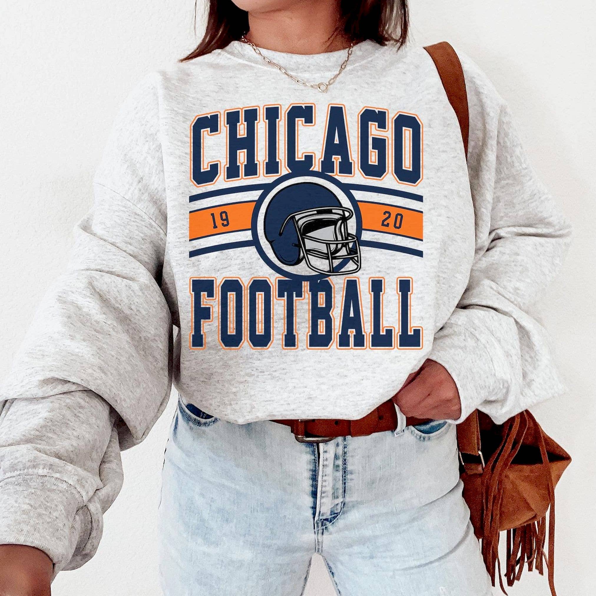 Vintage Chicago Football Sweatshirt - Retro Bears Fan Gift