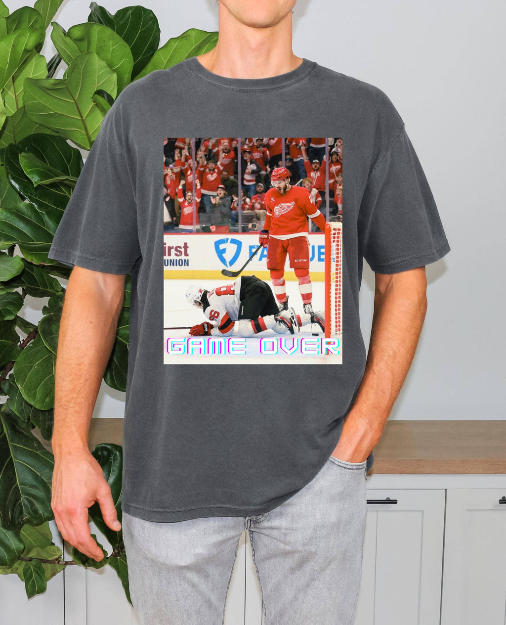 Detroit Red Wings Michael Rasmussen Hockey Fan Tee Shirt