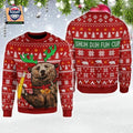 Beer Shuh Duh Fuhh Cup Ugly Christmas Sweater
