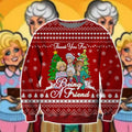 Being A Friend Knitting Pattern 3D Print Ugly Christmas Sweater