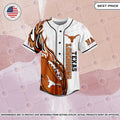 BEST Hook 'em Horns Texas Longhorns Custom Baseball Jersey