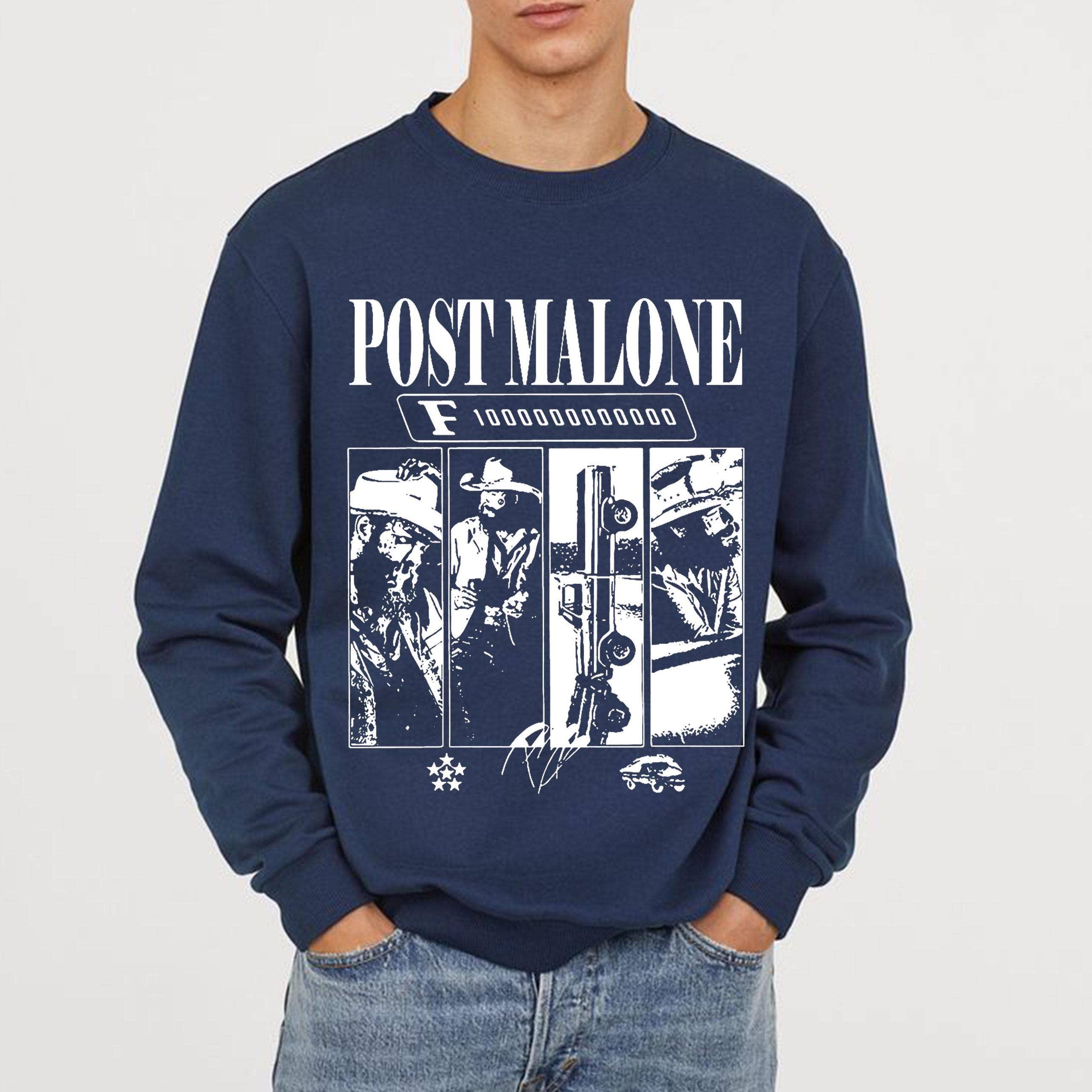 Post Malone Retro Rap Music Tour Tee 90s Rapper Bootleg Fans