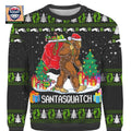Bigfoot Santasquatch 3D Ugly Christmas Sweater